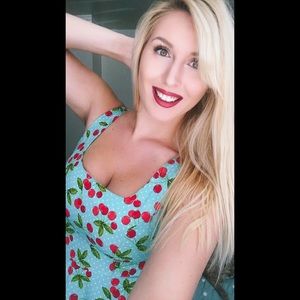 Retro Cherry Print Dress